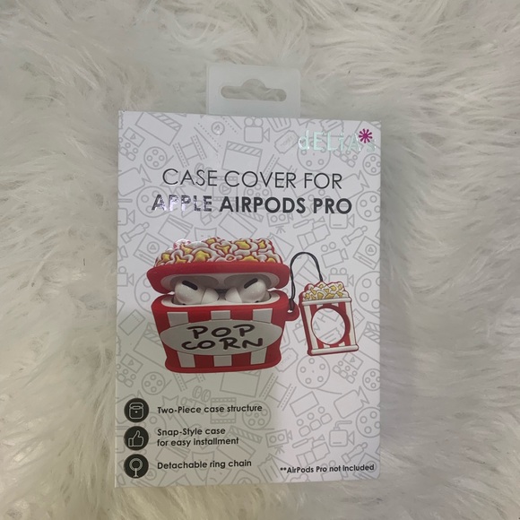 🆕 Cute Cartoon 3D Apple AirPod Pro Cover for Apple AirPods Pro Case (Popcorn) - Picture 3 of 4